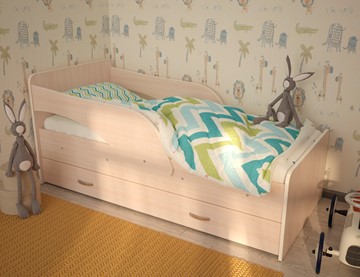 Кровать с бортиками ТМК Максимка, цвет Млечный дуб в Ульяновске