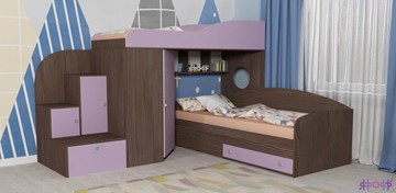 Детская кровать-шкаф Кадет-2, корпус Бодего, фасад Ирис в Ульяновске