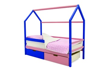 Кровать-домик в детскую Svogen синий-лаванда в Ульяновске