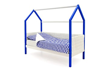 Кровать-домик в детскую «Svogen сине-белый» мягкая в Ульяновске