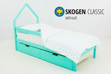 Детская кровать-домик мини Skogen мятная в Ульяновске