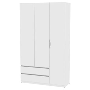 Шкаф 3-дверный Мальта H217, Белый в Ульяновске