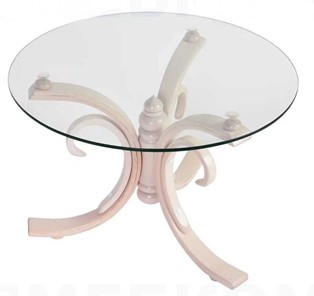 Стеклянный столик СЖ 5 беленый дуб/стекло в Ульяновске