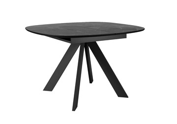 Раскладной стол DikLine BK100 Керамика Черный мрамор/подстолье черное/опоры черные в Ульяновске