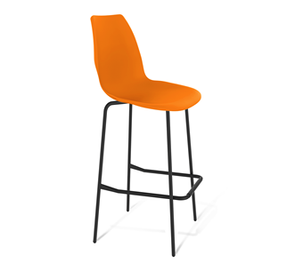 Барный стул SHT-ST29/S29 (оранжевый ral2003/черный муар) в Ульяновске