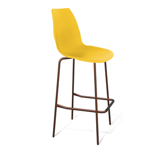 Барный стул SHT-ST29/S29 (желтый ral 1021/медный металлик) в Ульяновске