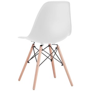Комплект стульев 4 шт. BRABIX "Eames CF-010", пластик белый, опоры дерево/металл, 532630, 2033A в Ульяновске