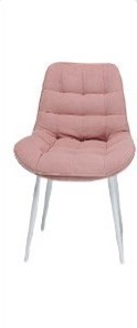 Обеденный стул Brendoss Комфорт розовый белые ножки в Ульяновске