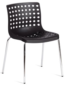 Обеденный стул SKALBERG (mod. C-084-A) 46х56х79 Black (черный) / Chrome (хром) арт.19258 в Ульяновске
