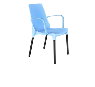 Обеденный стул SHT-ST76/S424 (голубой/черный муар) в Ульяновске