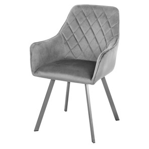 Мягкий стул-кресло Мадрид СРП-056 бриллиант Дрим серый в Ульяновске