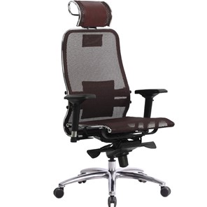 Компьютерное кресло Метта Samurai S-3.04, темно-бордовый в Ульяновске