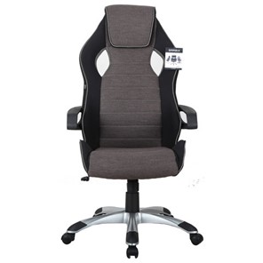 Офисное кресло Brabix Techno GM-002 (ткань, черное/серое, вставки белые) в Ульяновске