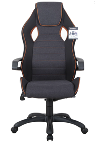 Офисное кресло Brabix Techno Pro GM-003 (ткань, черное/серое, вставки оранжевые) в Ульяновске