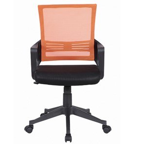 Кресло Brabix Balance MG-320 (с подлокотниками, комбинированное черное/оранжевое) 531832 в Ульяновске