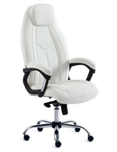 Компьютерное кресло BOSS Lux, кож/зам, белый, арт.15307 в Ульяновске