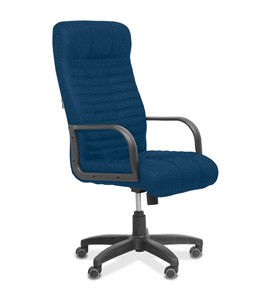 Кресло для руководителя Атлант, ткань Bahama / синяя в Ульяновске