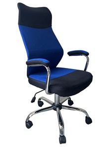 Офисное кресло C168 черный/синий в Ульяновске