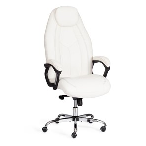 Компьютерное кресло BOSS Lux, кож/зам, белый, арт.21152 в Ульяновске