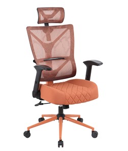 Кресло офисное CHAIRMAN CH566 сетчатый акрил оранжевый / полиэстер оранжевый в Ульяновске