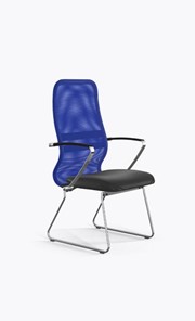 Кресло офисное Метта Ergolife Sit 8 B2-9K - X1+Extra (Синий-Черный) в Ульяновске