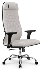Кресло офисное Мetta L 1m 40M/2D Infinity Easy Clean (MPES) топган, нижняя часть 17833 белый в Ульяновске
