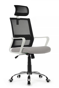 Кресло компьютерное Riva RCH 1029HW, серый/черный в Ульяновске