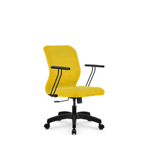 Кресло компьютерное SU-Mr-4/подл.109/осн.001 желтый в Ульяновске