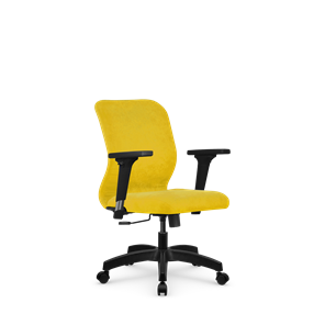 Кресло компьютерное SU-Mr-4/подл.200/осн.001 желтый в Ульяновске