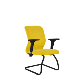 Кресло компьютерное SU-Mr-4/подл.200/осн.008 желтый в Ульяновске