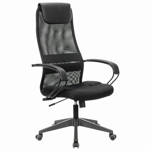 Офисное кресло Brabix Premium Stalker EX-608 PL (ткань-сетка/кожзам, черное) 532090 в Ульяновске