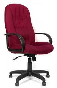 Кресло компьютерное CHAIRMAN 685, ткань TW 13, цвет бордо в Ульяновске