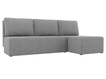 Угловой диван с оттоманкой Поло, Серый (рогожка) в Ульяновске