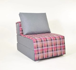 Бескаркасное кресло-кровать Харви, серый - квадро в Ульяновске