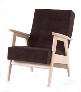 Кресло Ретро (беленый дуб / RS 32 - коричневый) в Ульяновске