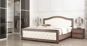 Кровать спальная СВ-Стиль Стиль 3, 160х200, кожзам, с основанием в Ульяновске