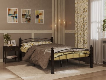 Спальная кровать Гарда 15, 160х200, черная в Ульяновске
