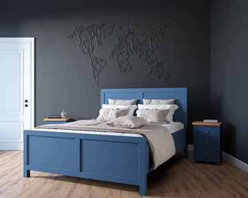Кровать 2-спальная Jules Verne, (JV16ETGB), синий в Ульяновске