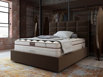 Двуспальная кровать Chocolate Compact/Island M 160х200, Микровелюр (Manhattan Лесной каштан) в Ульяновске