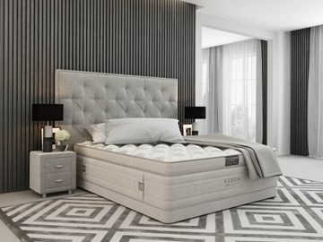 Кровать Classic Compact/Basement 180х200, Флок (Велсофт Серый) в Ульяновске