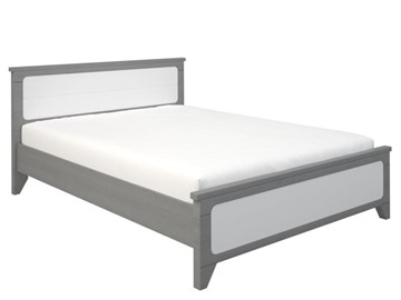Кровать двуспальная Боринское Соня 1400, Серый/Белый в Ульяновске