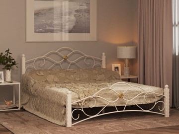 Двуспальная кровать Гарда 3, 160х200, белая в Ульяновске