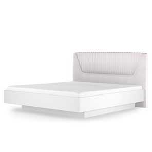 Кровать с механизмом 1.5-спальная Марсель-11 (Белый, ткань Catania white) 1400 в Ульяновске