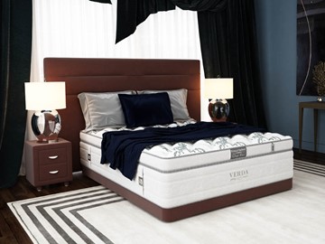 Кровать спальная Modern/Basement 180х200, Флок (Велсофт Спелая слива) в Ульяновске