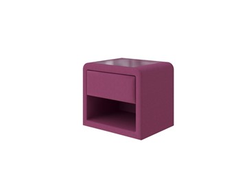 Тумбочка прикроватная Cube 52х41, Рогожка (Savana Berry (фиолетовый)) в Ульяновске
