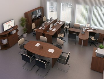 Мебель для персонала Комфорт №3 (французский орех) в Ульяновске