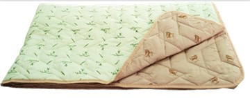Одеяло «Зима-Лето», ткань: тик, материалы: бамбук/верблюжья шерсть в Ульяновске