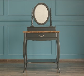 Косметический стол Leontina с зеркалом (ST9321BLK) Черный в Ульяновске
