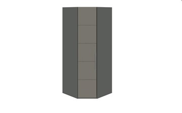 Распашной угловой шкаф Наоми, цвет Фон серый, Джут СМ-208.07.06 в Ульяновске