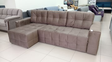 Угловой диван с оттоманкой Реал ДУ Graund 03 велюр в Ульяновске